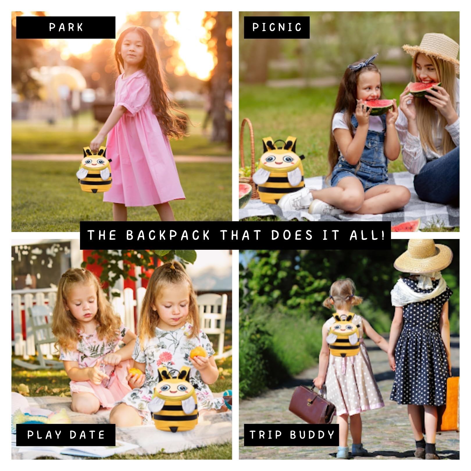 Tinker Squad honey bee backpack - picnic fun